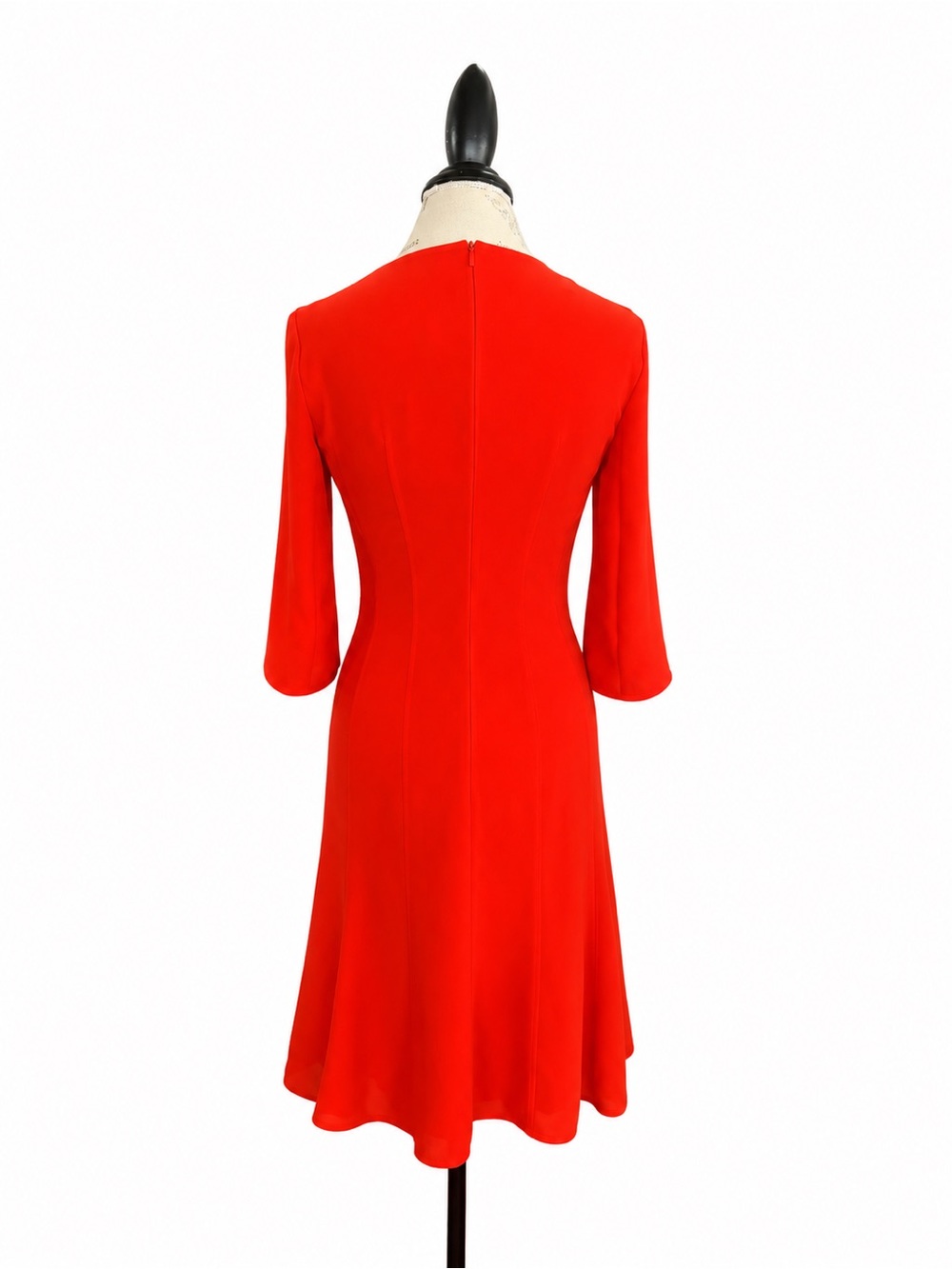 Hugo Boss 90s Inspired Red Midi Dress NWT Size 4 Quite Luxury Cocktail dress - Picture 5 of 10